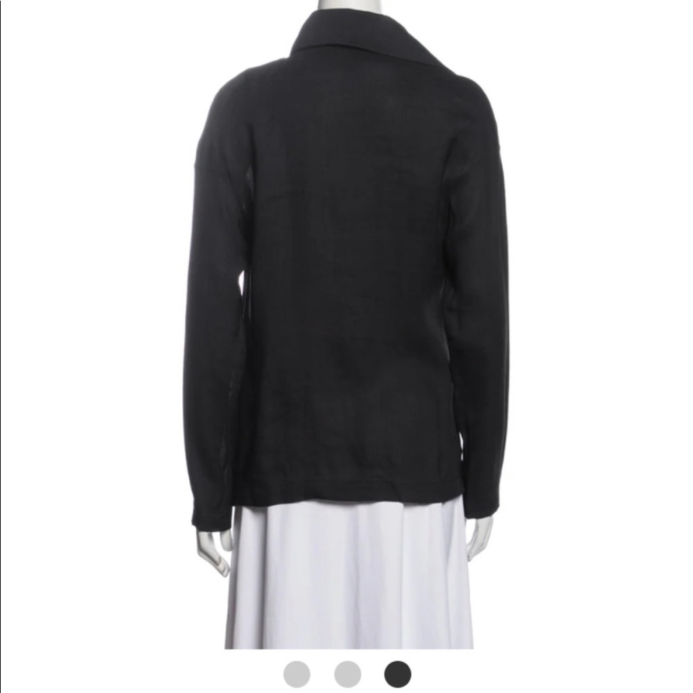 SARAH PACINI LONG SLEEVE TOP/ JACKET SIZE SMALL WITH POCKETS ONE BUTTON CLOSURE - Picture 3 of 10